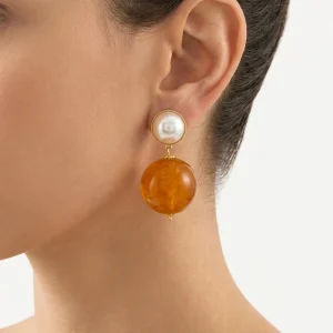 Pendientes Fabrizio Marcantelli Bola Caramelo P