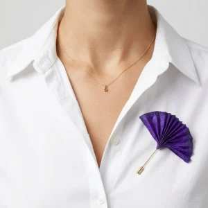 Broche Ana Hagopian Pai Pai Violeta
