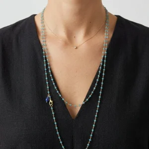 Collar Fabrizio Marcantelli Fino Azul Doble