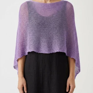 Poncho Il Baco Da Seta Lila Malva