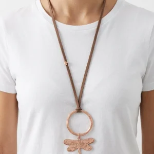 Collar Libelula Bronce Topo