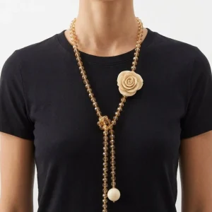 Collar Fabrizio Marcantelli Flor Crudo