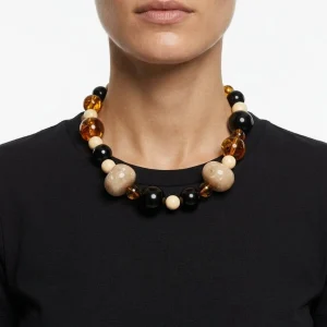 Collar Fabrizio Marcantelli Bolas Miel y Negro