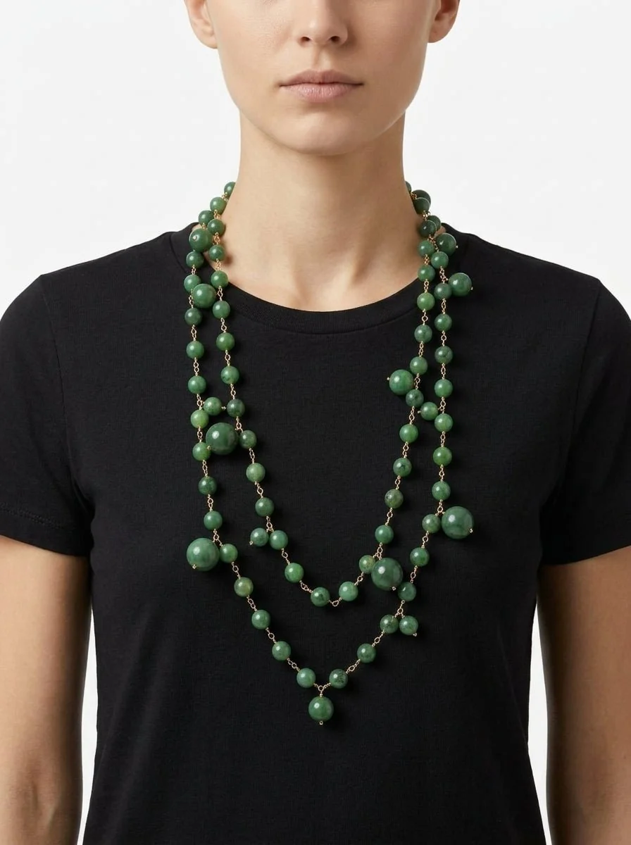 Collar Fabrizio Marcantelli Rosario Verde - Imagen 2