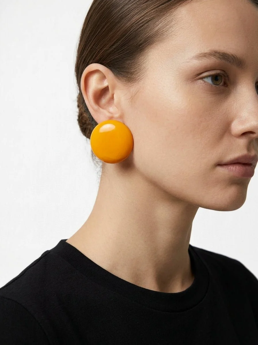 Pendientes Fabrizio Marcantelli Armonia Mandarina