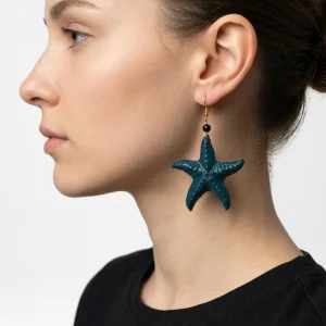 Pendientes Fabrizio Marcantelli Estrella Marina Verde
