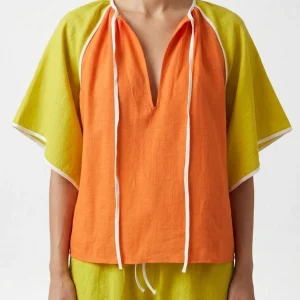 Blusa Mapoésie Lazos Bicolor