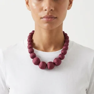 Collar Il Baco Da Seta Lonh Malva