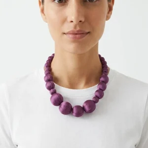 Collar Il Baco Da Seta Lonh Violeta