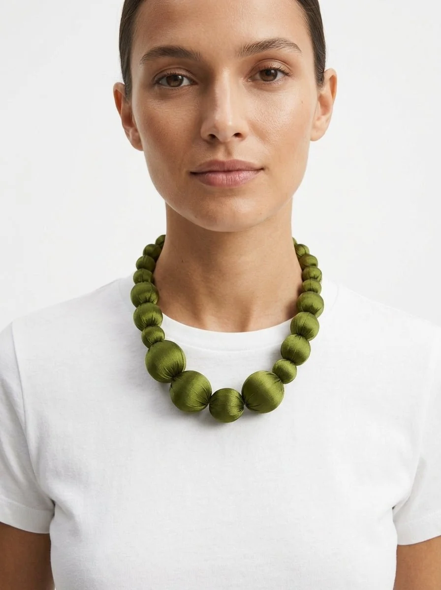 Collar Il Baco Da Seta Lohn Caqui