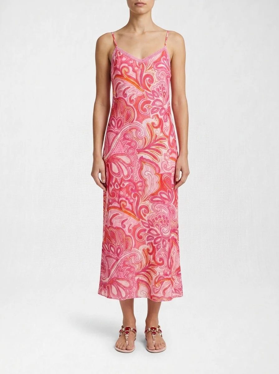 Vestido One Season Antoinette Slip Merida Rosa