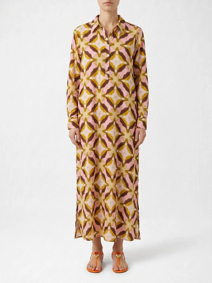Vestido One Season Long Gilli Tobago Rosa - Imagen 2
