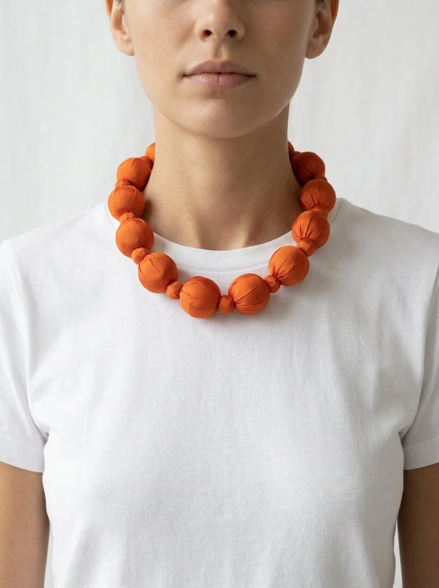 Collar Il Baco Da Seta Linh Naranja