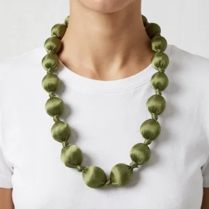Collar Il Baco Da Seta Kon Verde Oliva