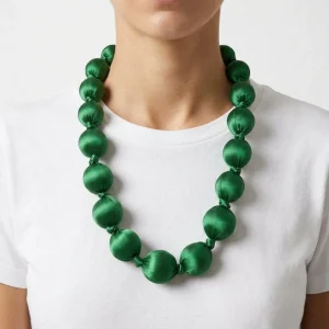 Collar Il Baco Da Seta Kon Verde Botella