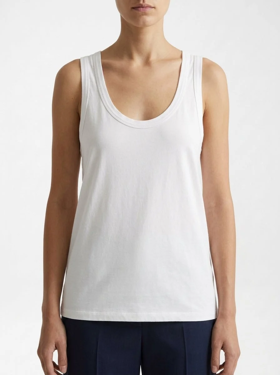 Camiseta Majestic Tirantes Blanca - Imagen 2