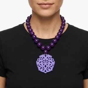 Collar Fabrizio Marcantelli Mandala Morado Corto