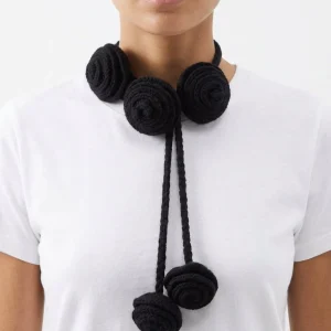 Collar Liviana Conti Bolas Negras Lana