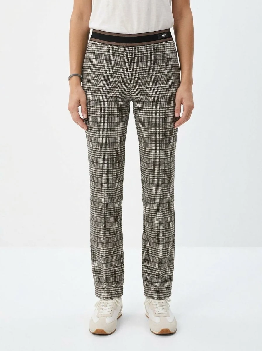 Pantalon Cambio Francoise Cropped Cuadros I/O25 - Imagen 2
