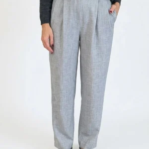Pantalon Byu Pinzas Gris Claro