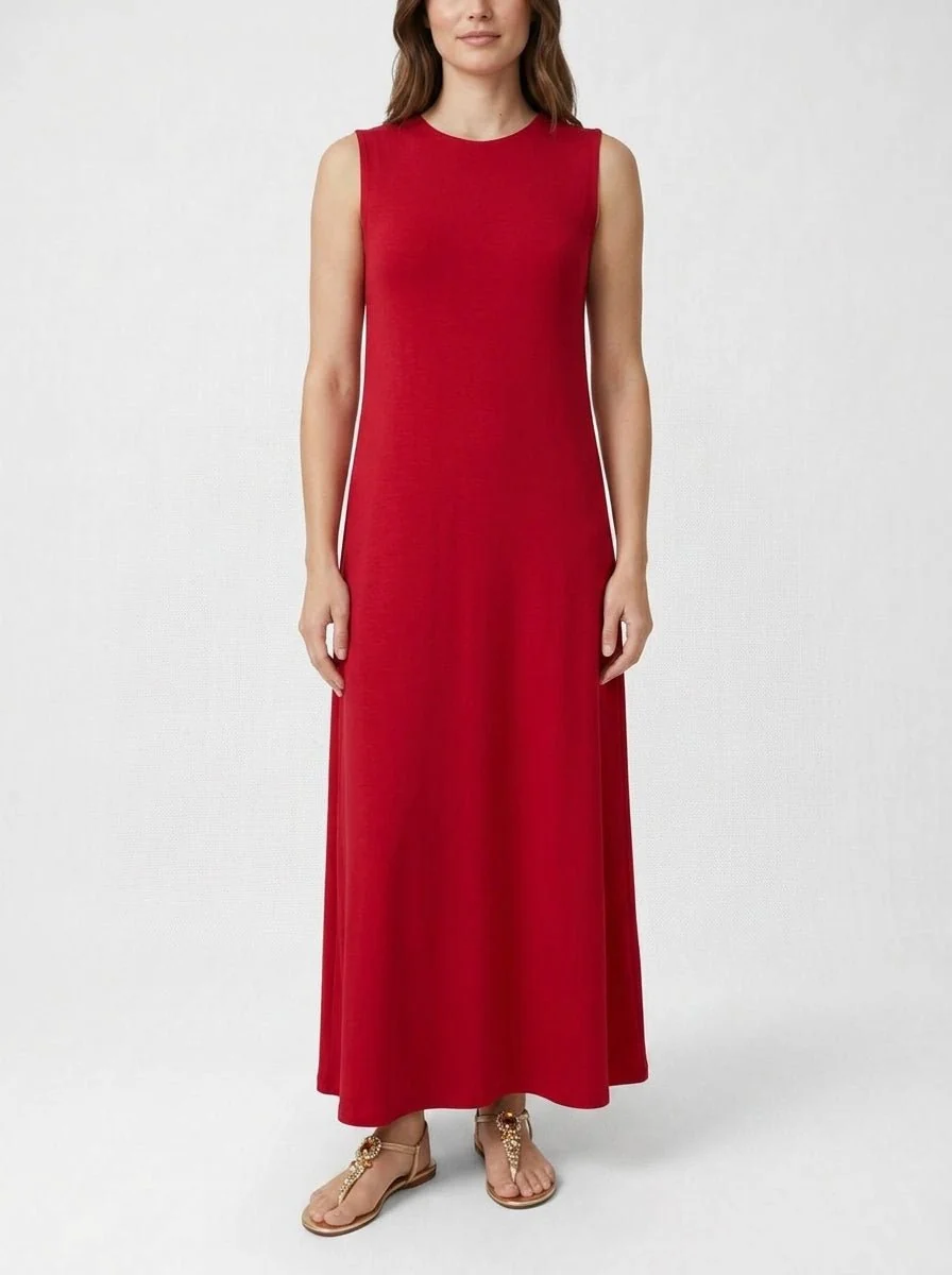 Vestido Norma Kamali Rojo - Imagen 2