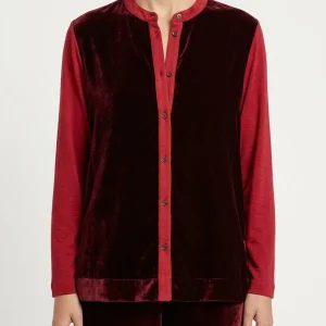 Camisa Whyci Punto y Terciopelo