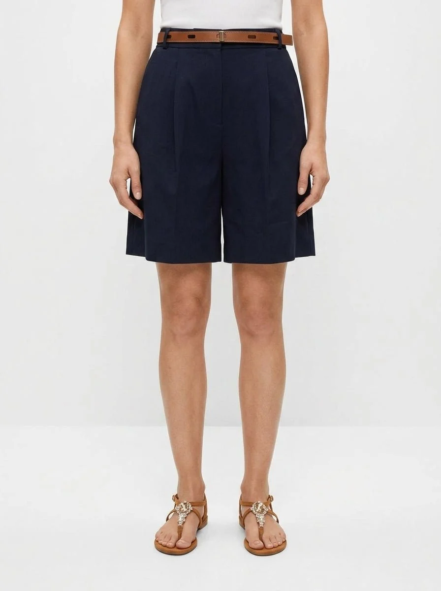 Short Whyci Milano Lisos Lino - Imagen 4