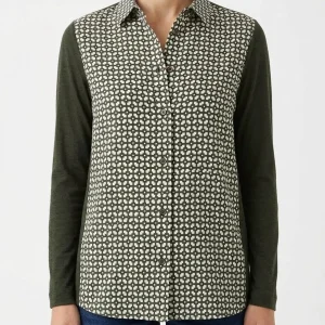 Camisa Whyci Milano Seda Y Punto Cuadrito