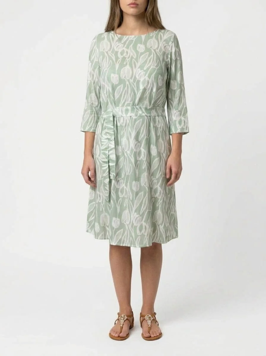 Vestido Whyci Milano Estampado Tulipanes - Imagen 2