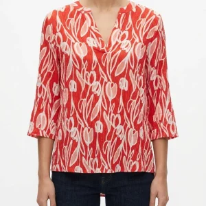 Blusa Whyci Milano Bambula Estampado Tulipan