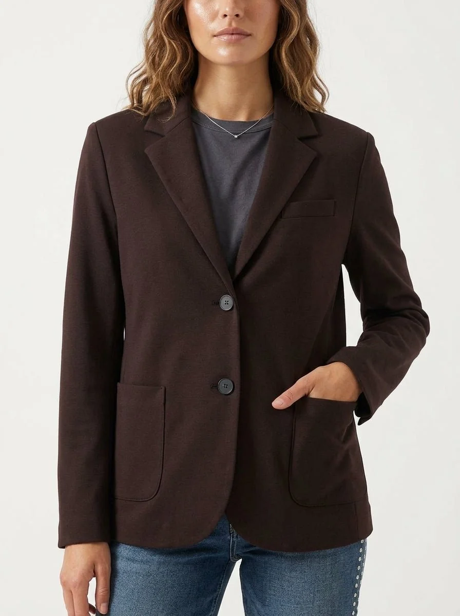 Blazer Lisa Merino Harris Wharf London Burdeos - Imagen 2