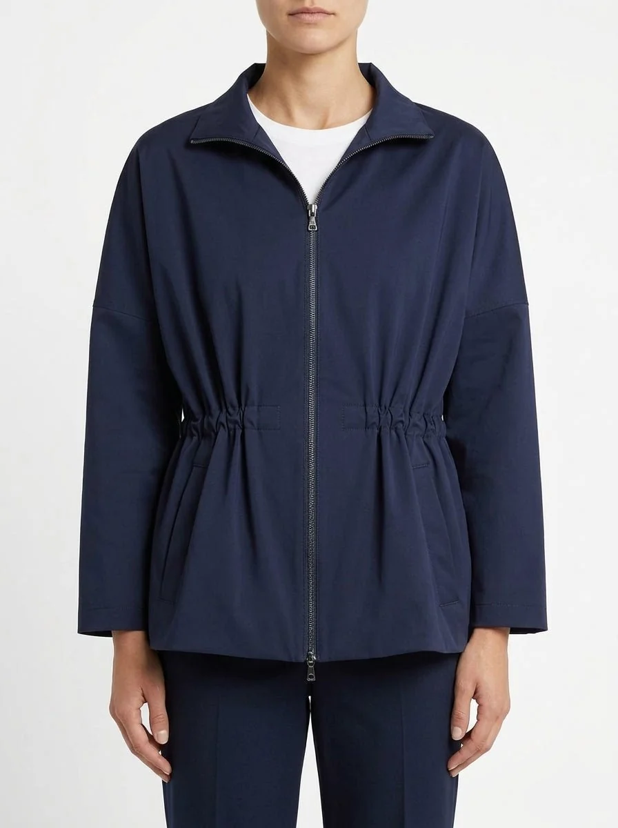 Parka Harris Wharf London Capucha Light Tecnica Marino