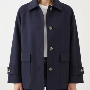 Chaqueta Harris Wharf London Raglan Scuba Marino