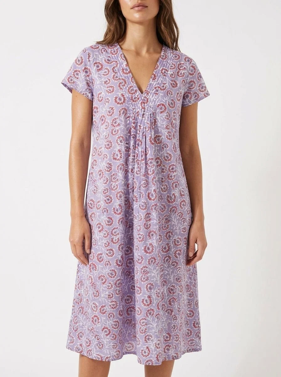 Vestido Zen Ethic Iris Long Eze Lila - Imagen 2