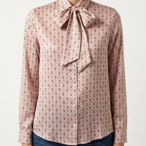 Camisa Monika Varga Seda Estampada Lazada