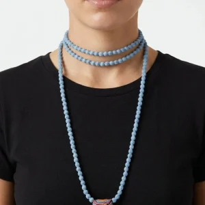 Collar Il Baco Da Seta Mini Bolas Seda Ly Almohadón Cielo