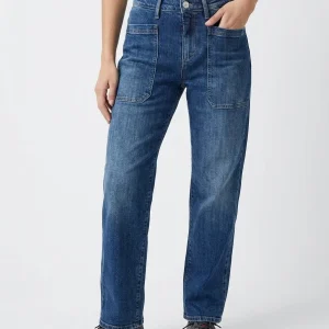 Jeans Cigala's Crop Fatigue Azul Medio