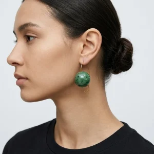 Pendientes Fabrizio Marcantelli Bola Jade