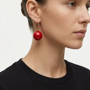 Pendientes Fabrizio Marcantelli Bola Rojo