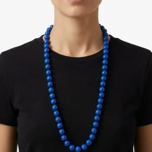 Collar Fabrizio Marcantelli Bolitas Mediano Azul