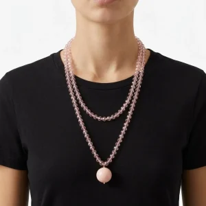 Collar Fabrizio Marcantelli Bolitas y Bola Grande Rosa