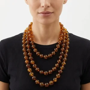 Collar Fabrizio Marcantelli Bolas Caramelo