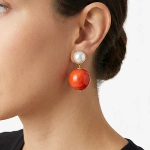 Pendientes Fabrizio Marcantelli Bola Coral P