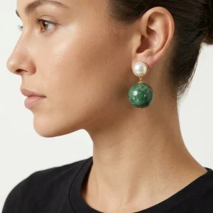 Pendientes Fabrizio Marcantelli Bola Verde P