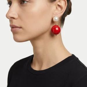 Pendientes Fabrizio Marcantelli Bola Rojo P