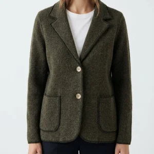 Chaqueta Base Milano Lana Verde