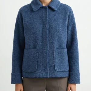 Chaqueta Base Milano Lana Azul