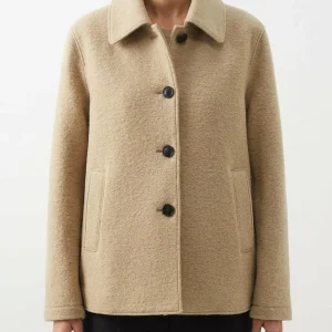 Chaqueta Harris Wharf London Travel Mac Beige Claro