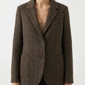 Blazer Harris Wharf London Espiga Marrón