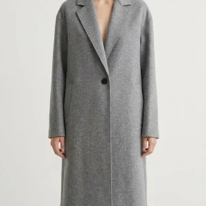 Abrigo Harris Wharf London Cashmere Gris Claro